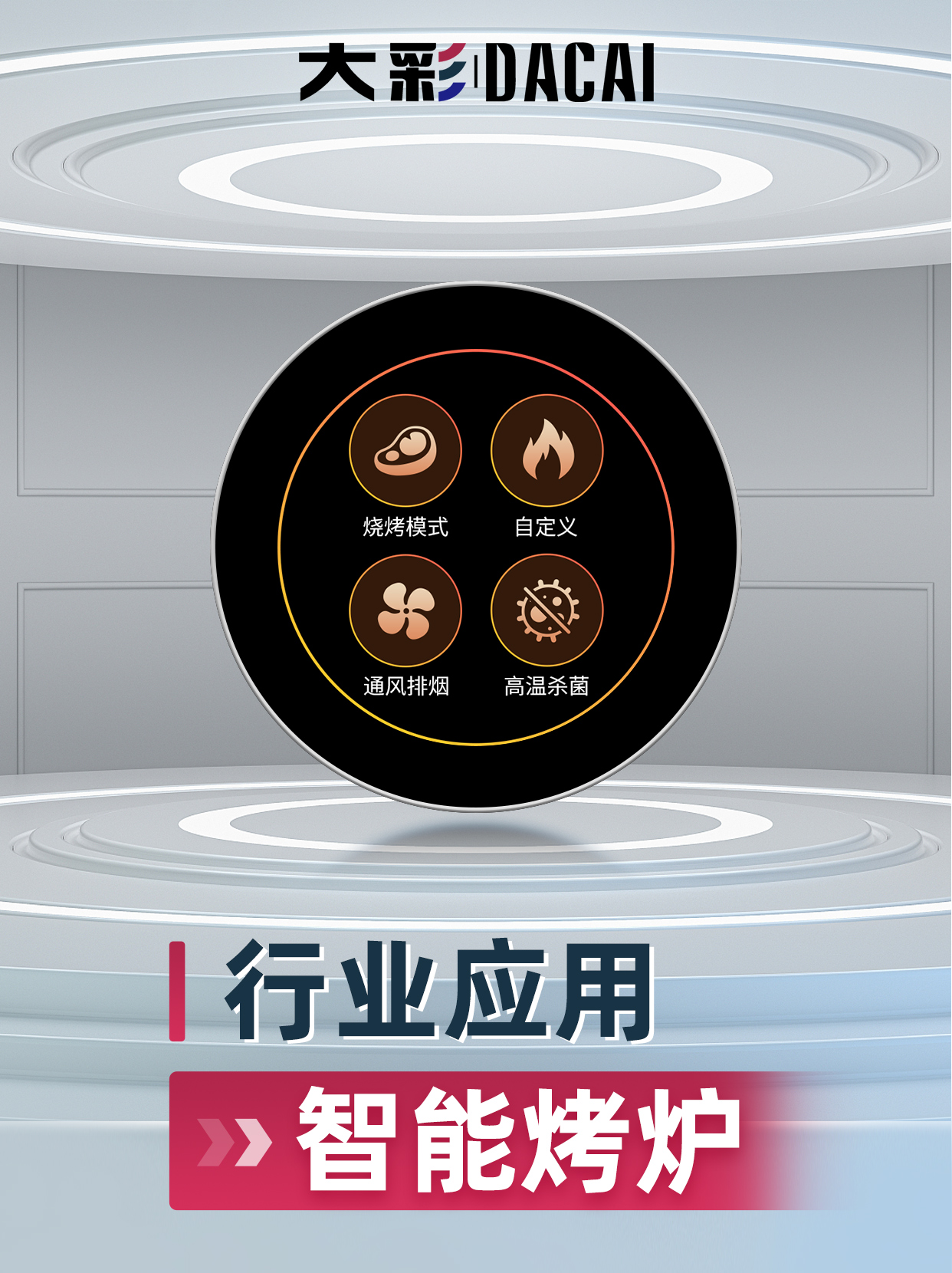 智能烤爐Ui案例